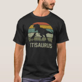Titi Saurus T Rex Dinosaur Titisaurus Family Match T-shirt (Voorkant)