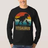 Titi Saurus T Rex Dinosaur Titisaurus Funny Moeder T-shirt (Voorkant)