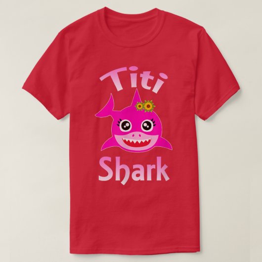 Titi Shark Funny Puerto Rican Aunt  T-shirt (Design voorkant)