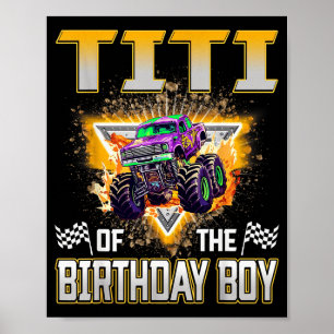 Titi Van De Verjaardagsjongen Monstertruck Verjaar Poster