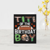 Titi van het Birthday Boy Game Day Football Kaart (Gele Bloem)