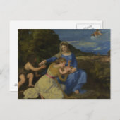 Titiaan - De Maagd en het Kind met de Baby Briefkaart (Voorkant / Achterkant)