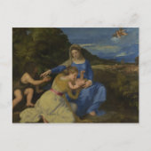 Titiaan - De Maagd en het Kind met de Baby Briefkaart (Voorkant)