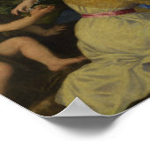 Titiaan - De Maagd en het Kind met de Baby Poster (Hoek)