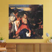 Titiaan / De Maagd van het Konijn / 1530 / Canvas Afdruk (Insitu (Woonkamer))