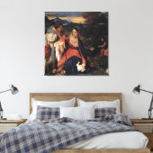 Titiaan / De Maagd van het Konijn / 1530 / Canvas Afdruk (Insitu (Slaapkamer))