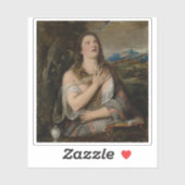 Titiaan (Tiziano Vecellio) - De boetvaardige Magda Sticker (Vel)