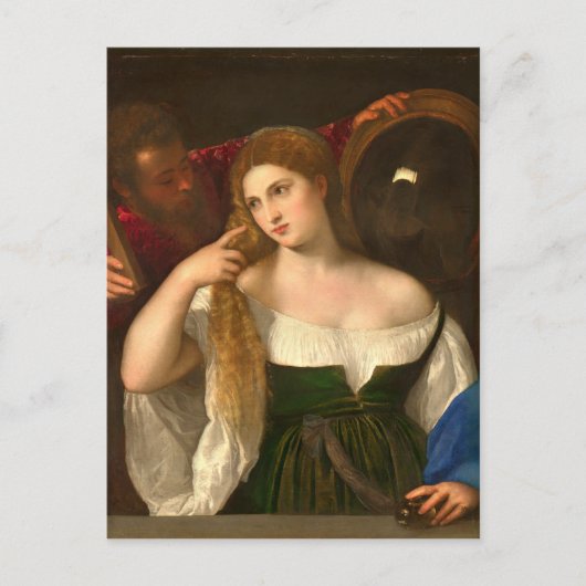 Titiaan - Vrouwen met een spiegel Briefkaart (Voorkant)