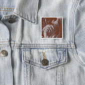 Titian Annunciation Angel met Banner Vierkante Button 5,1 Cm (In situ)