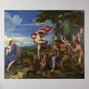 TITIAN - Bacchus en Ariadne 1522 Poster