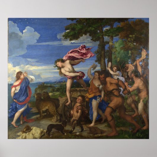 TITIAN - Bacchus en Ariadne 1522 Poster (Voorkant)