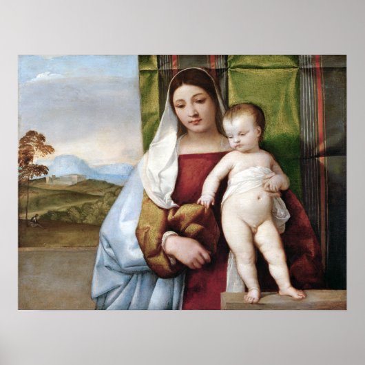 Titian Gypsy Madonna Poster (Voorkant)
