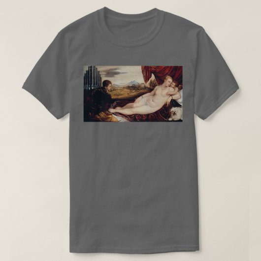 Titian Venus met de Orgaanspeler T-shirt (Design voorkant)