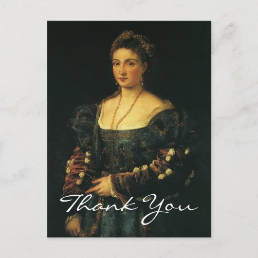 Titian's duchess of Urbino Briefkaart (Voorkant)
