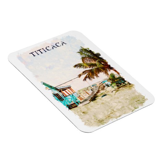 Titicaca Lake Beach landschap Zuid-Amerika Magneet (Rechterzijde)