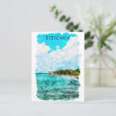 Titicaca Lake Uitzicht Reizen Briefkaart (Staand voorkant)