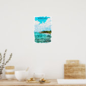 Titicaca Lake Uitzicht Reizen Poster (Keuken)
