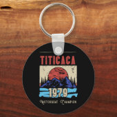 Titicacameer Motorboot Kampioen 1979 Zonsondergang Sleutelhanger (Voorkant)