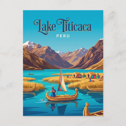Titicacameer Peru Briefkaart (Voorkant)