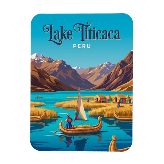 Titicacameer Peru Magneet (Verticaal)