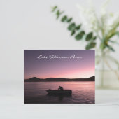 Titicacameer Zonsondergang in Peru Briefkaart (Staand voorkant)