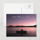 Titicacameer Zonsondergang in Peru Briefkaart (Voorkant / Achterkant)