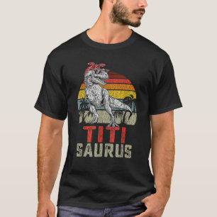 Titisaurus T Rex Dinosaur Titi Saurus Family Match T-shirt