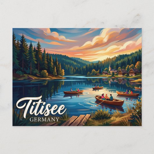 Titisee Duitsland Briefkaart (Voorkant)