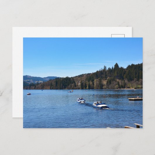 Titisee-meer in het Zwarte Woud Briefkaart (Voorkant / Achterkant)