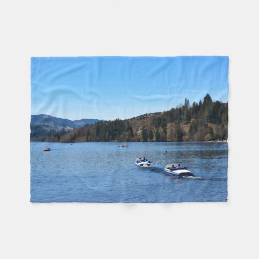 Titisee meer in het Zwarte Woud Fleece Deken (Voorkant (Horizontaal))