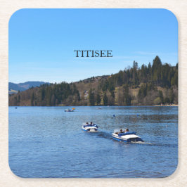 Titisee meer in het Zwarte Woud      Kartonnen Onderzetters