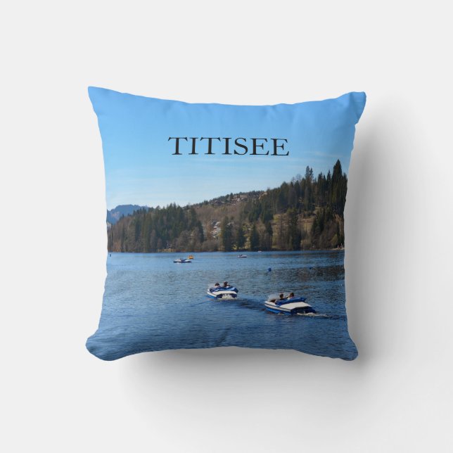 Titisee meer in het Zwarte Woud     Kussen (Voorkant)