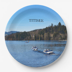Titisee-meer in het Zwarte Woud Papieren Bordje