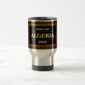 TITLE: Algeria Football Fan 2026 Black Gold Luxury Reisbeker