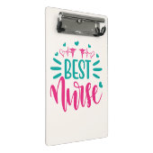 TITLE  Best Nurse Mini Clipboard – Personalized Me Klembord (Schuin)