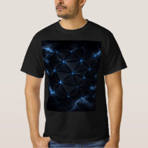 Title  Electric Neon Grid Men’s T-Shirt | Futurist