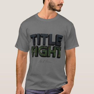 Title Fight Floral Green funny family girl T-shirt