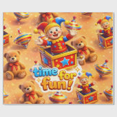 Title gestures, golden toybox premium wrap cadeaupapier (Vlak)