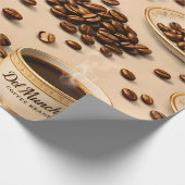 Title gourmet roasted coffee bean and espresso ele cadeaupapier (Hoek)