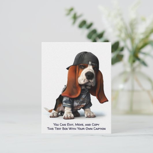 Title: Humorous Customizable Any Occasion Postcard Briefkaart (Staand voorkant)