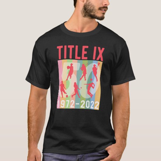 Title Ix 50th Anniversary U S Education Amendments T-shirt (Voorkant)
