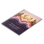 Title: Layered Mountain Sunrise Faith Journal - Pu Notitieboek (Linkerzijde)