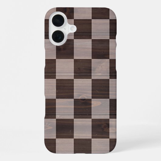 Title Matte Chessboard Texture Phone Case iPhone Hoesje (Achterkant)