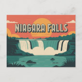 Title: Niagara Falls Sunset Briefkaart (Voorkant)