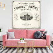 Title Page Atlas Sonoma County, Californië Canvas Afdruk (Insitu (Woonkamer))
