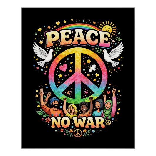 Title: Peace Over War Perfect Poster (Voorkant)