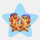 Title star shaped sticker sheet for teacher gradin (Voorkant)