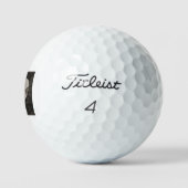 Titleist 2023 Pro V1 Waterverf Black Argyle Heart Golfballen (Logo)
