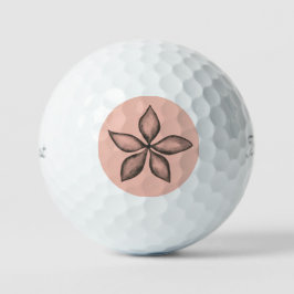 Titleist 2023 Pro V1 Zwart Bloem op Roze Golfballen