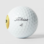 Titleist PRO V1 Elegant zwart en goud monogram Golfballen (Logo)
